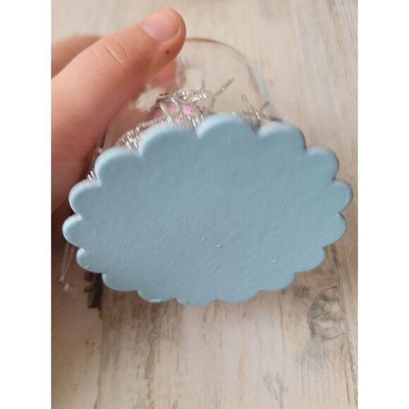 Snow house dome glitter joy ornament Xmas Decor - Picture 5 of 6